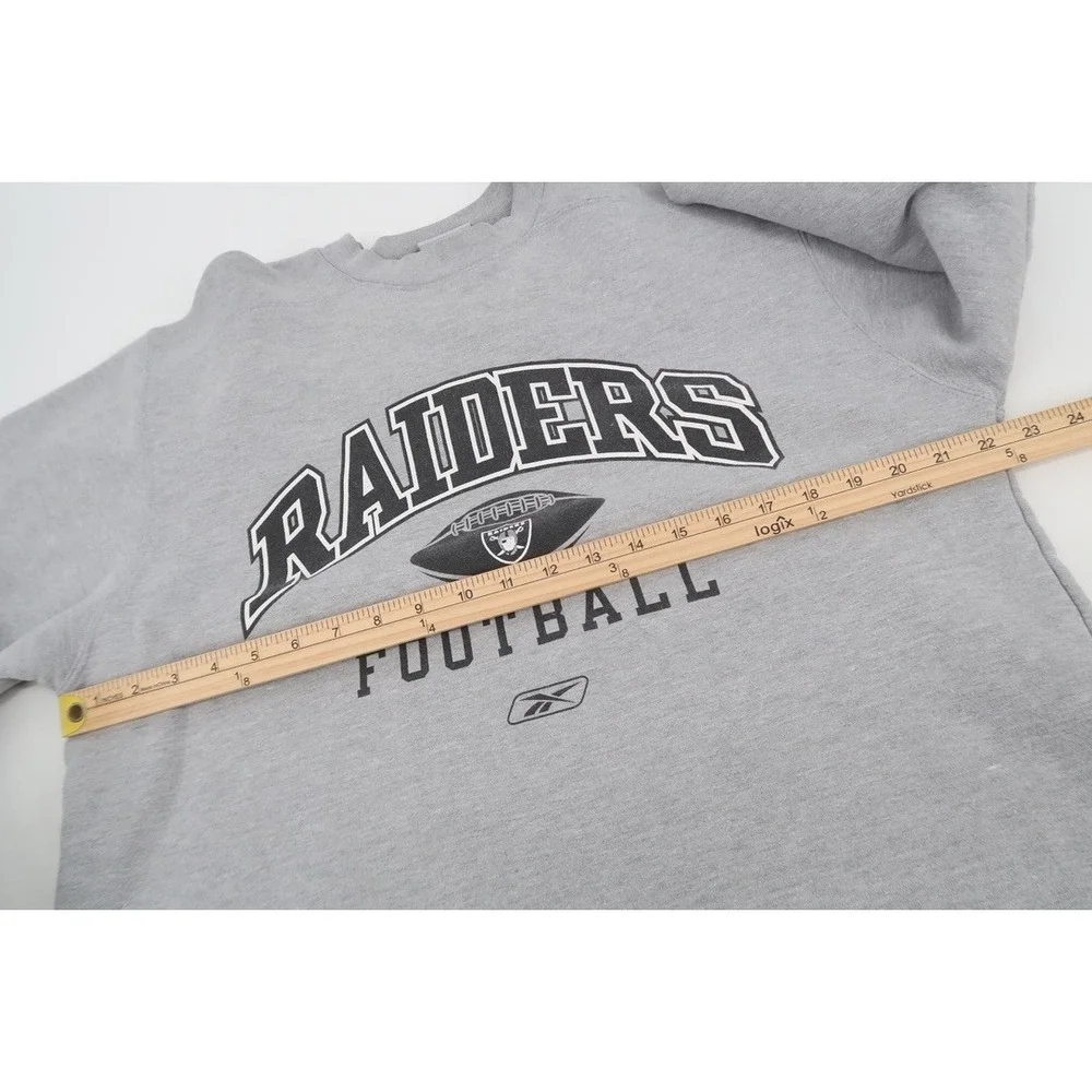 Vintage Oakland Raiders Football‎ Crewneck Sweatshirt Big Logo Mens Medium Tall